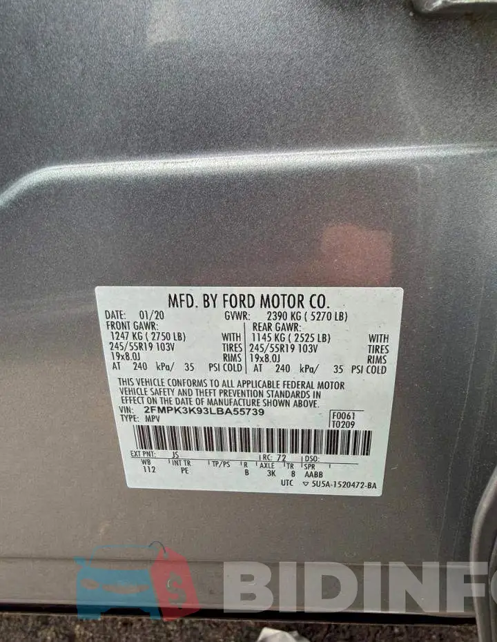 2FMPK3K93LBA55739 Photo# 10