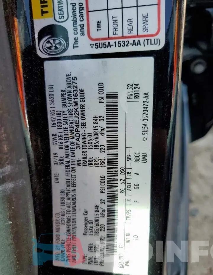 3FADP4EJ2KM163275 Photo# 13