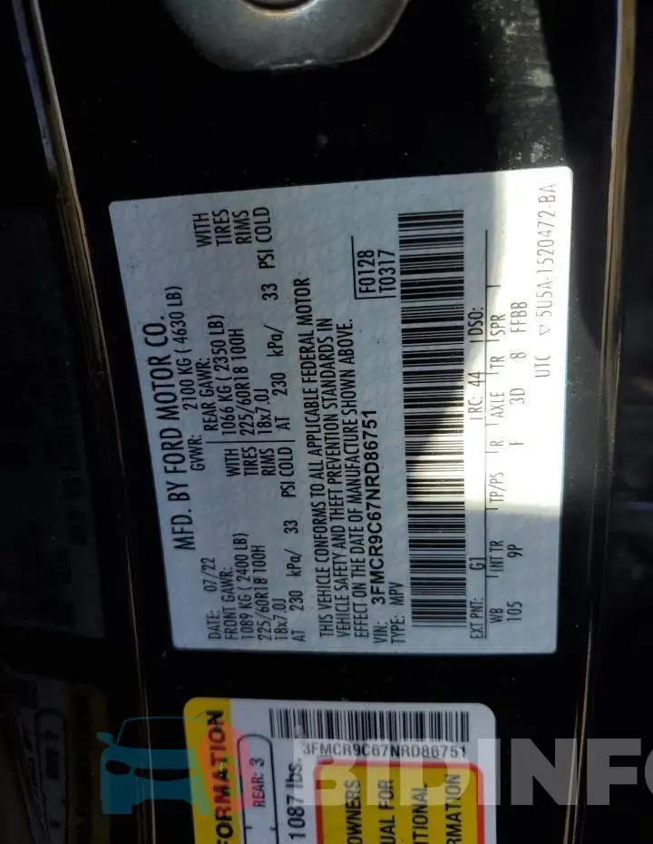 3FMCR9C67NRD86751 Photo# 13