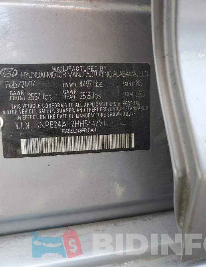 5NPE24AF2HH564791 Photo# 13