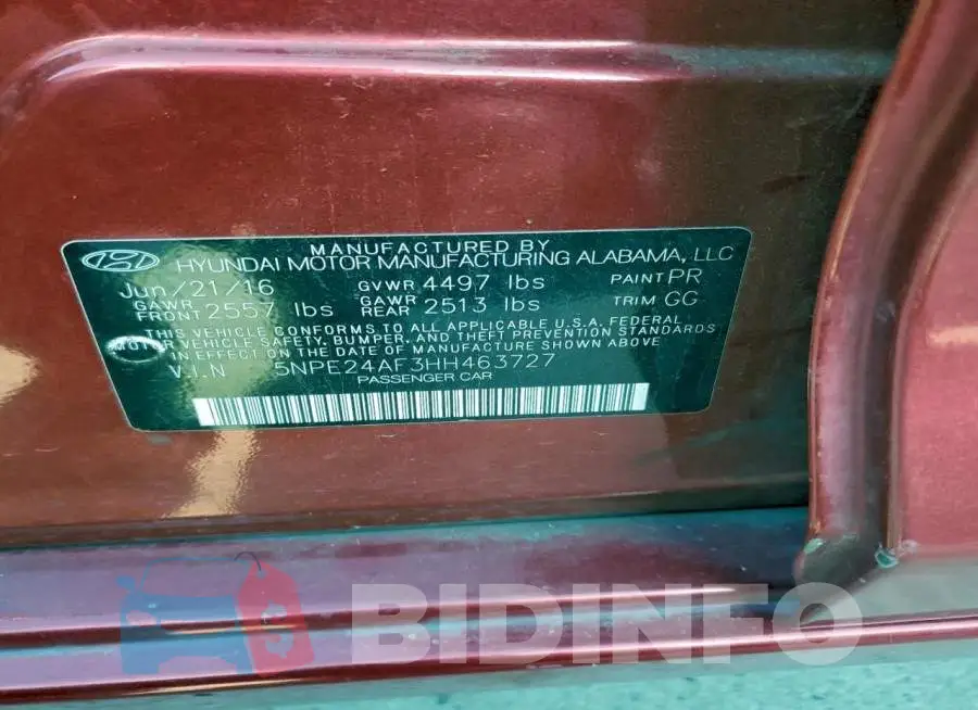 5NPE24AF3HH463727 Photo# 13