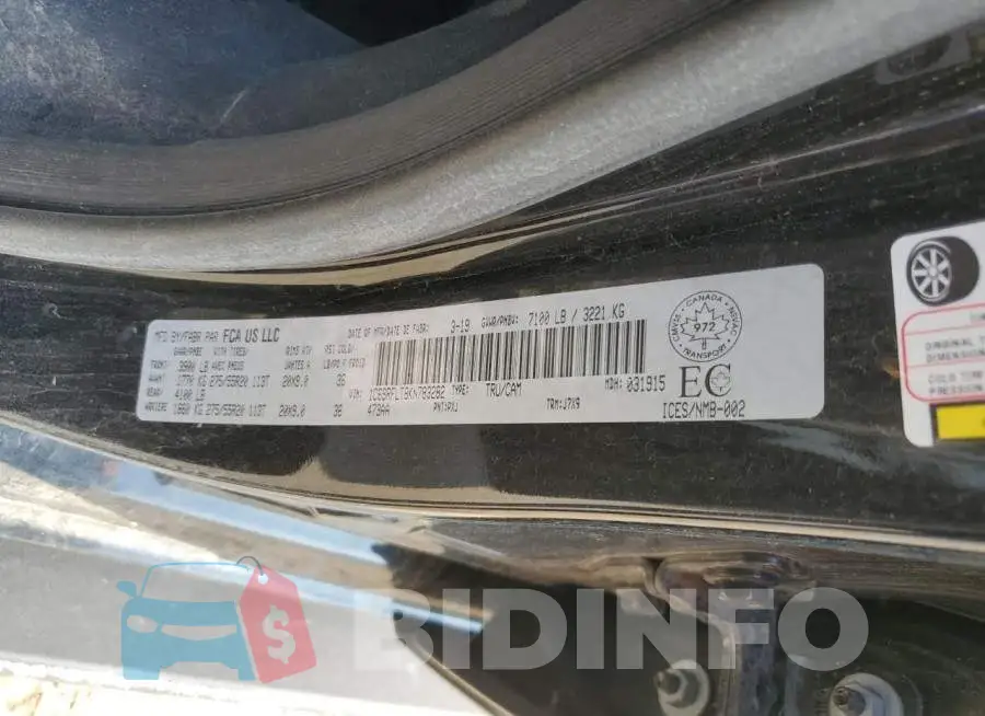 1C6SRFLT8KN783282 Photo# 12