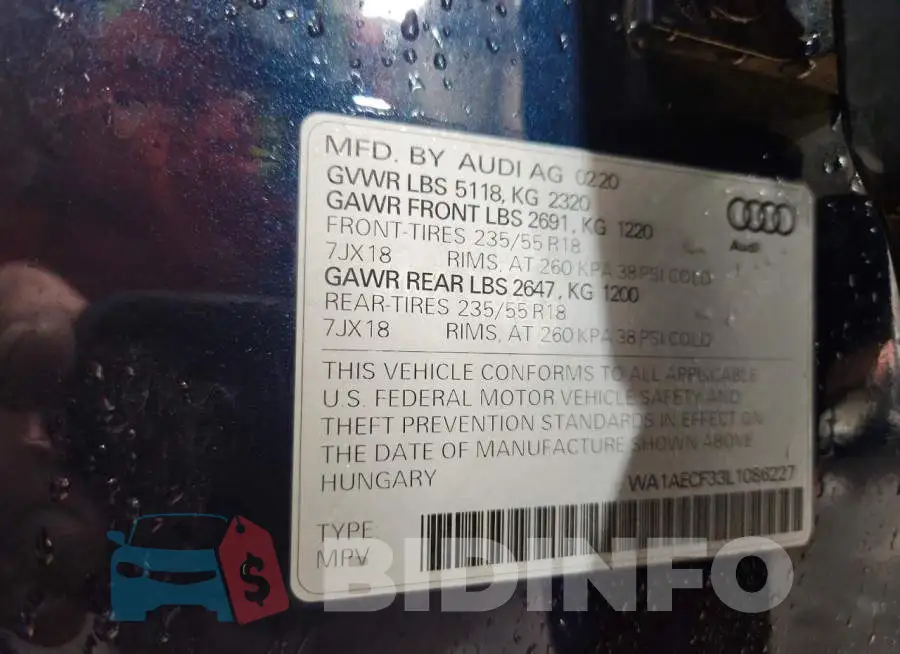WA1AECF33L1086227 Photo# 13