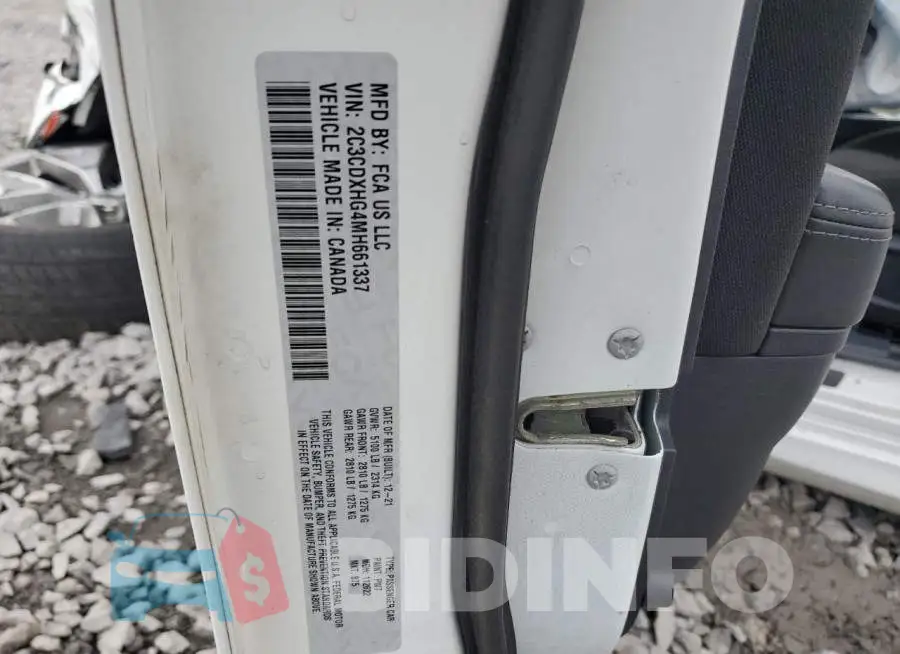 2C3CDXHG4MH661337 Photo# 12