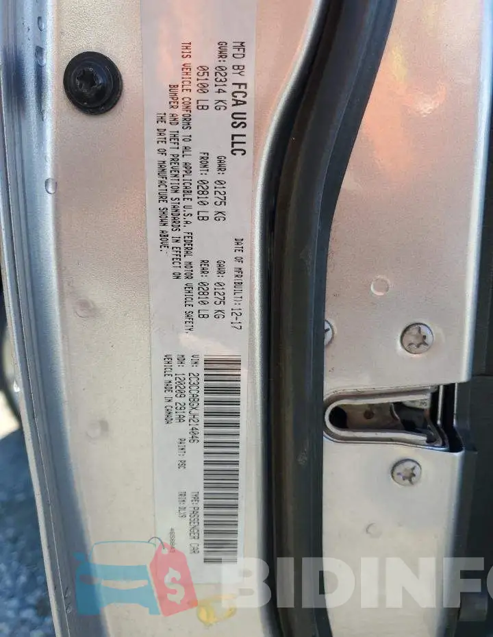 2C3CCABGXJH214046 Photo# 12