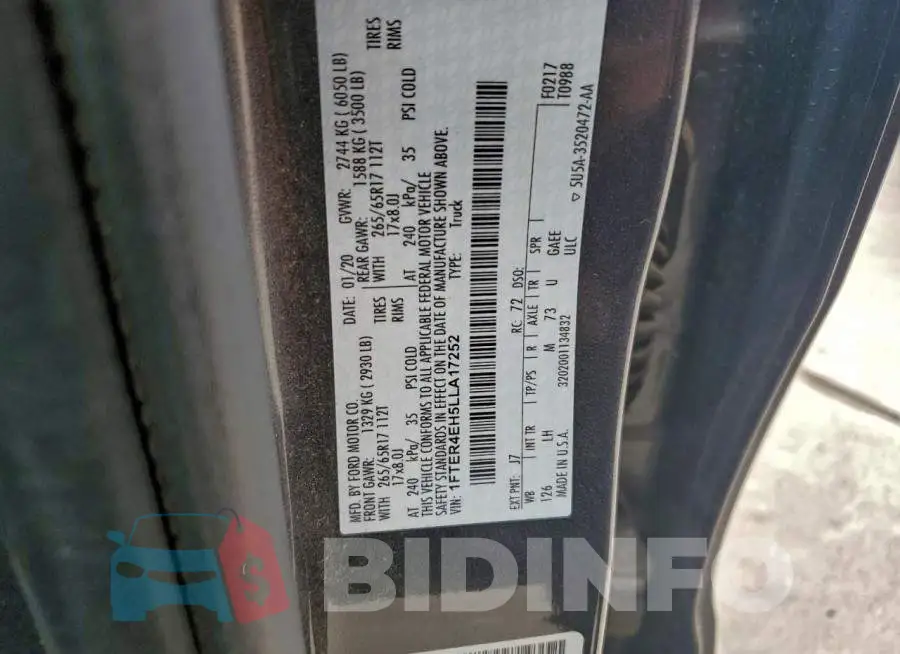 1FTER4EH5LLA17252 Photo# 12