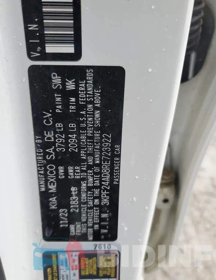 3KPF24AD8RE723922 Photo# 13