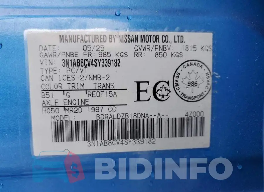 3N1AB8CV4SY339182 Photo# 13