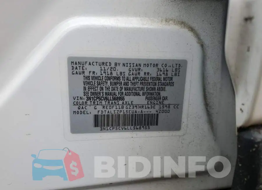 3N1CP5CV6LL568955 Photo# 13