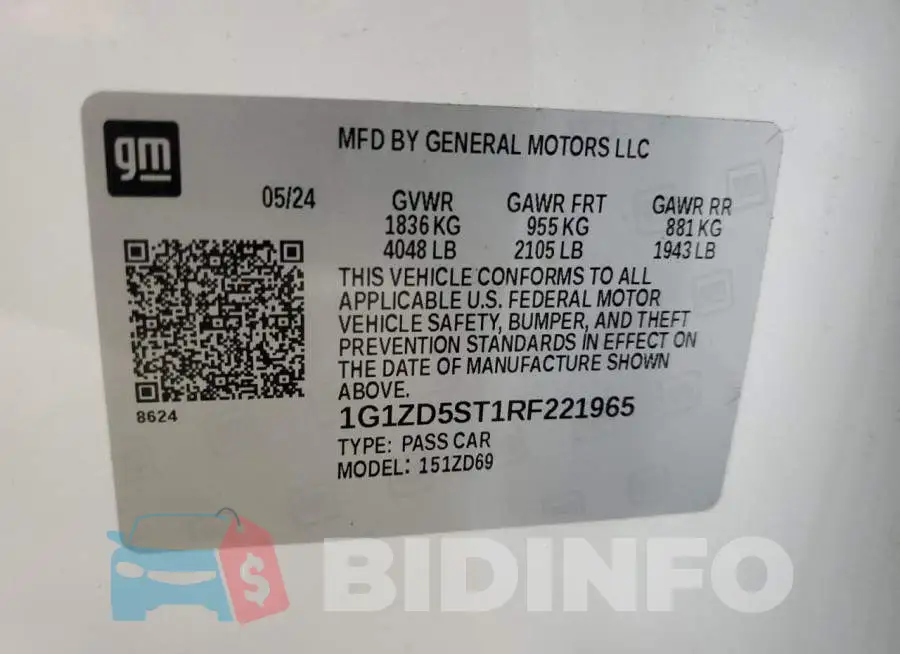 1G1ZD5ST1RF221965 Photo# 12