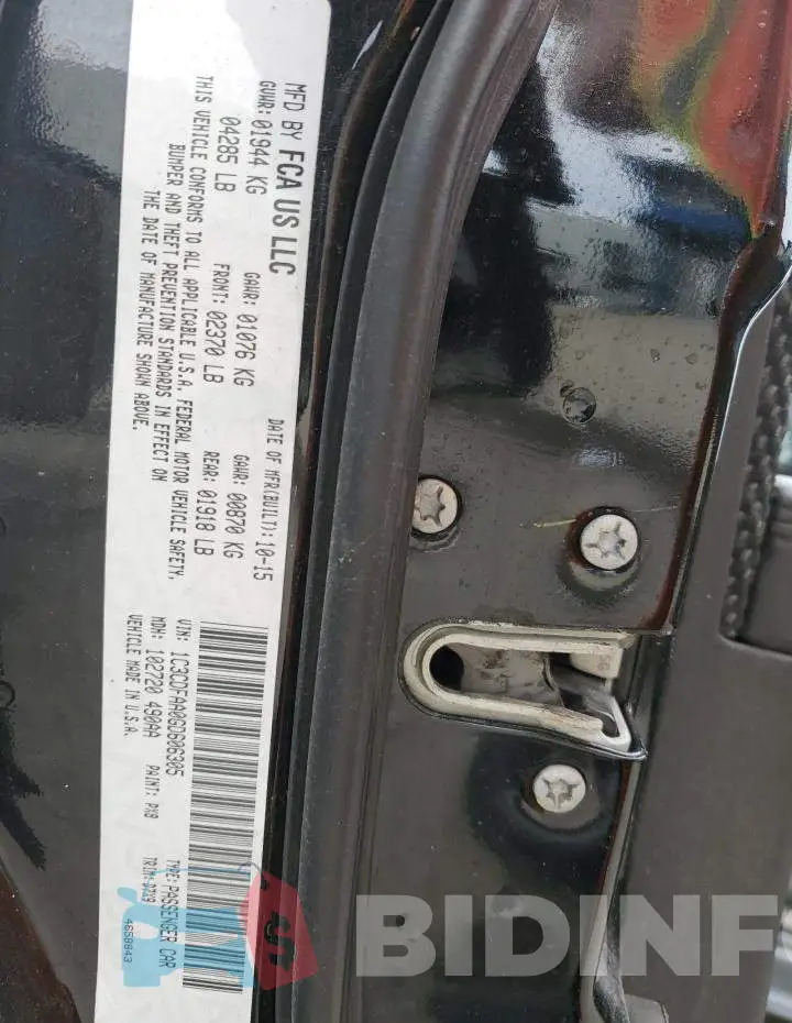 1C3CDFAA0GD606305 Photo# 12