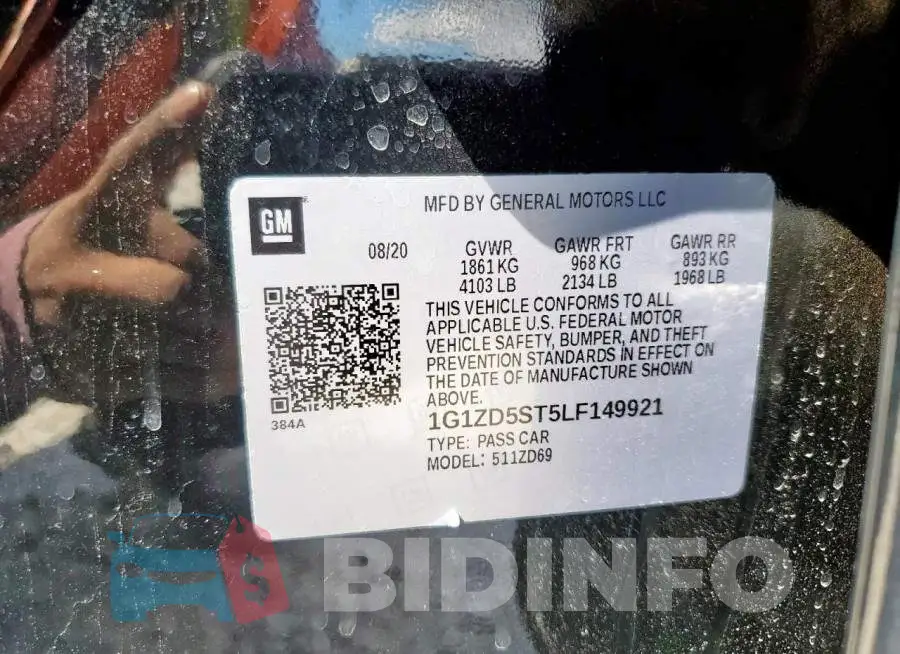 1G1ZD5ST5LF149921 Photo# 13