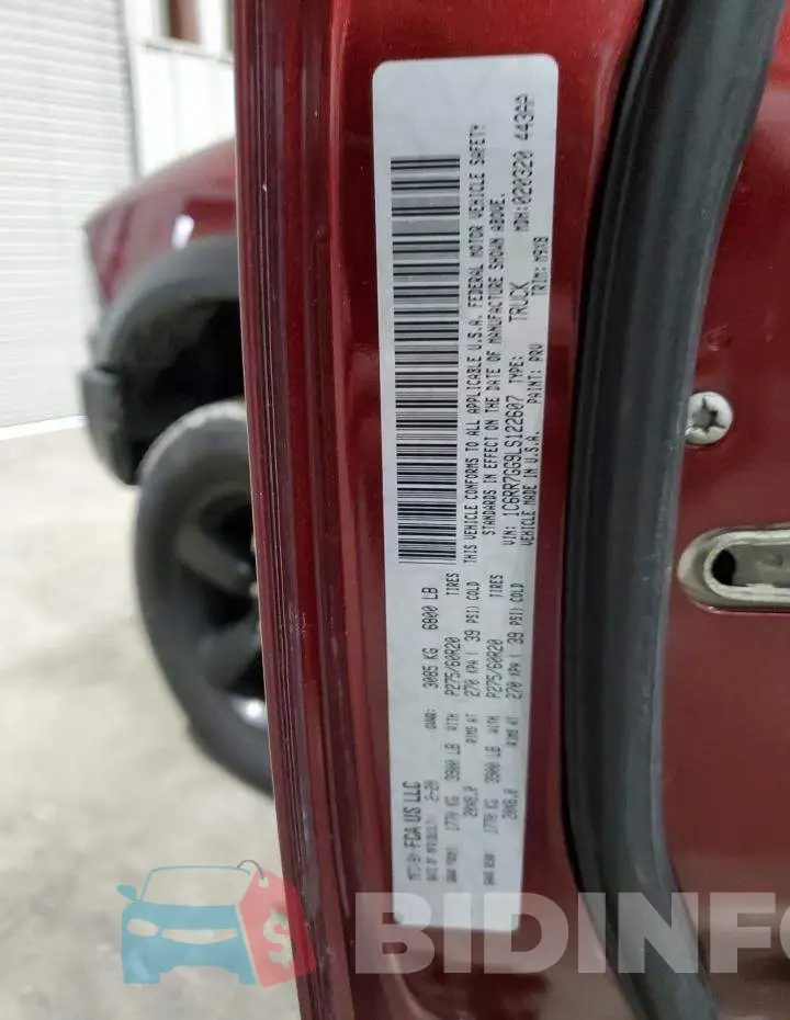 1C6RR7GG9LS122607 Photo# 12