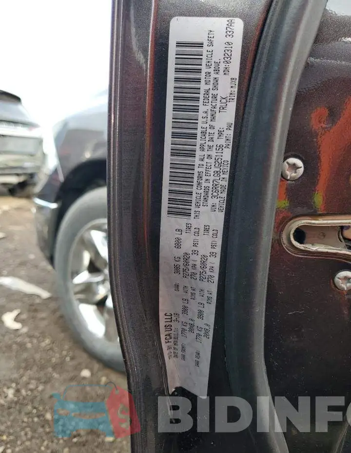3C6RR7LG8JG251156 Photo# 12