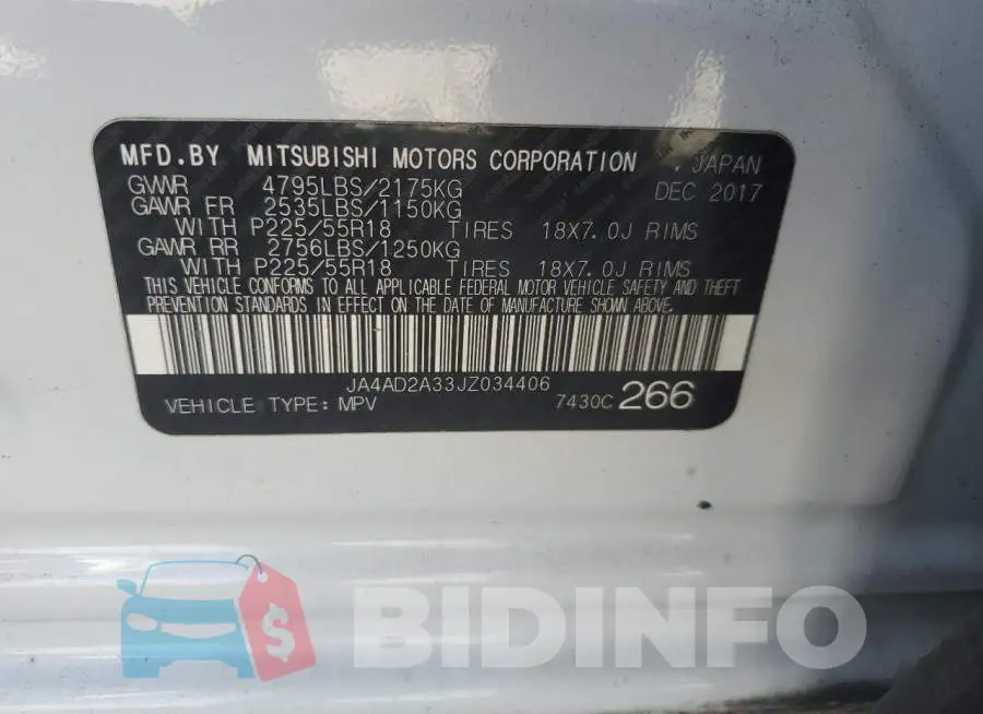JA4AD2A33JZ034406 Photo# 13