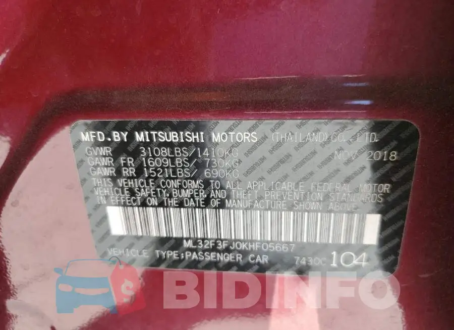 ML32F3FJ0KHF05667 Photo# 12
