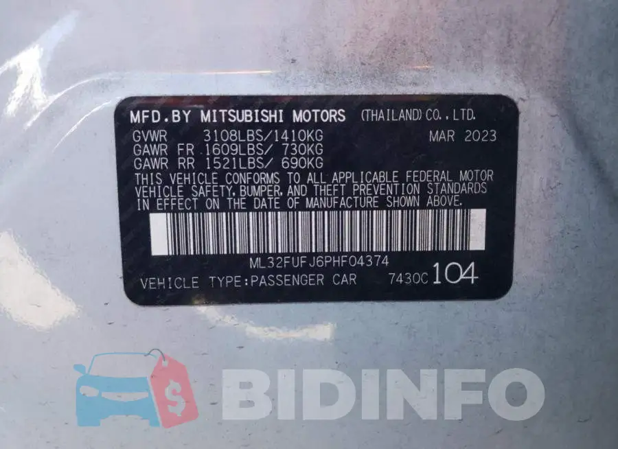 ML32FUFJ6PHF04374 Photo# 13