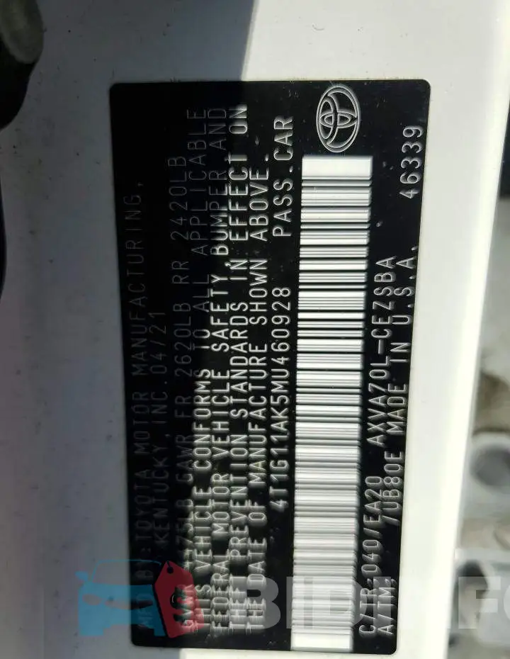 4T1G11AK5MU460928 Photo# 12