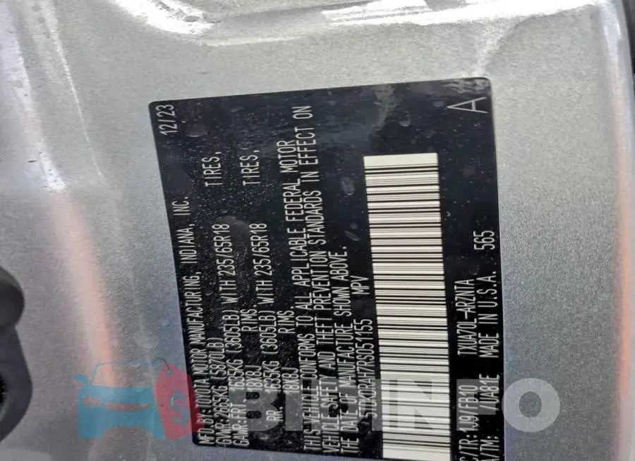 5TDKDRAH7RS051155 Photo# 13