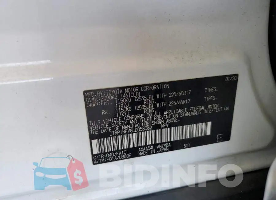 JTMP1RFV8LD058082 Photo# 13