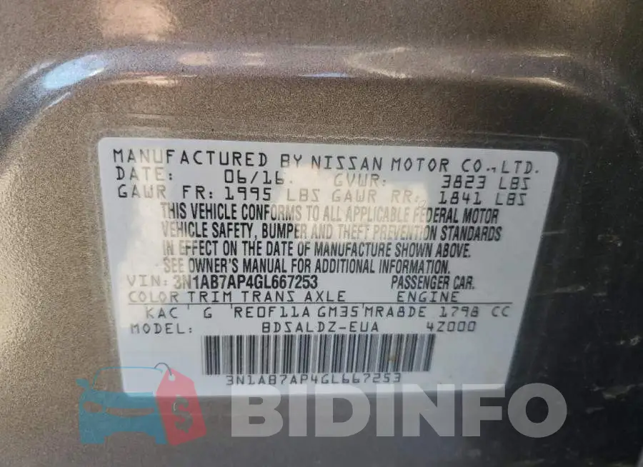 3N1AB7AP4GL667253 Photo# 12