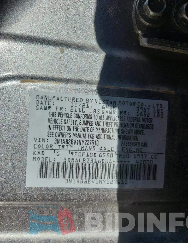 3N1AB8BV1NY227610 Photo# 12