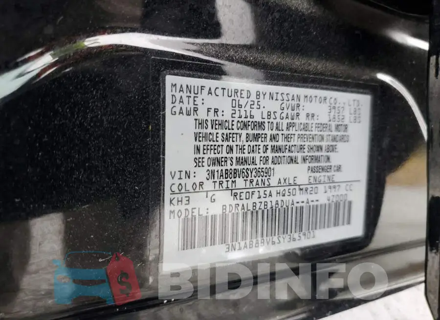 3N1AB8BV6SY365901 Photo# 12