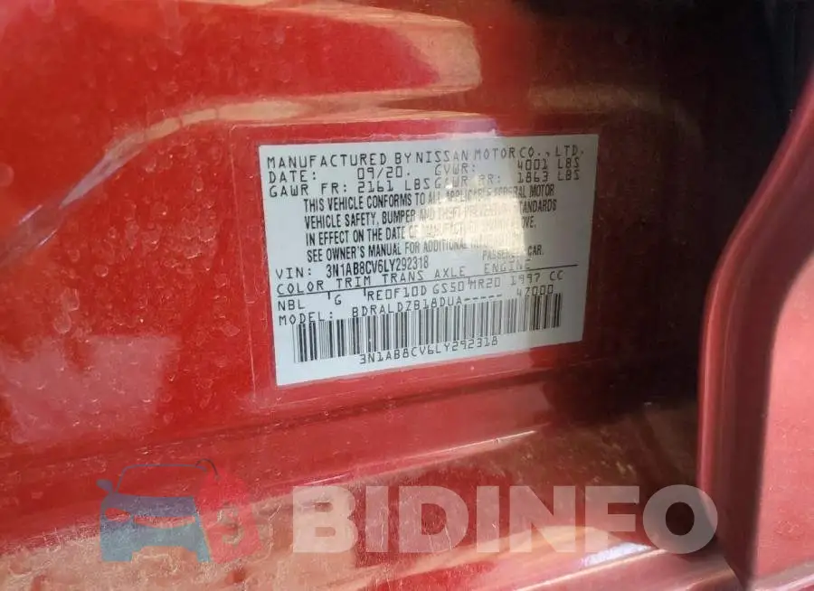 3N1AB8CV6LY292318 Photo# 12