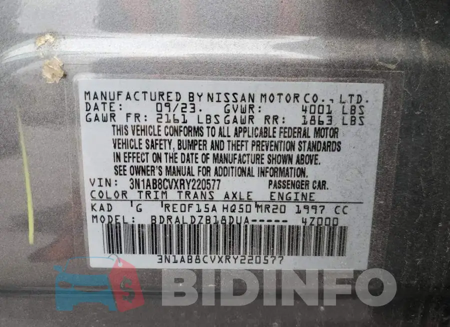 3N1AB8CVXRY220577 Photo# 12