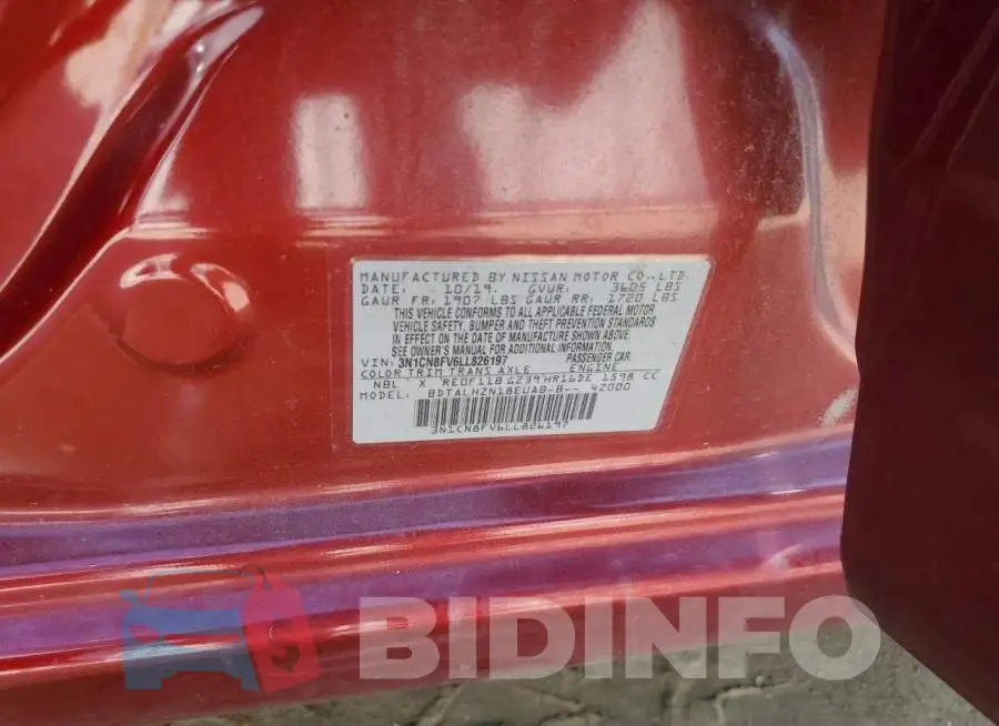 3N1CN8FV6LL826197 Photo# 12