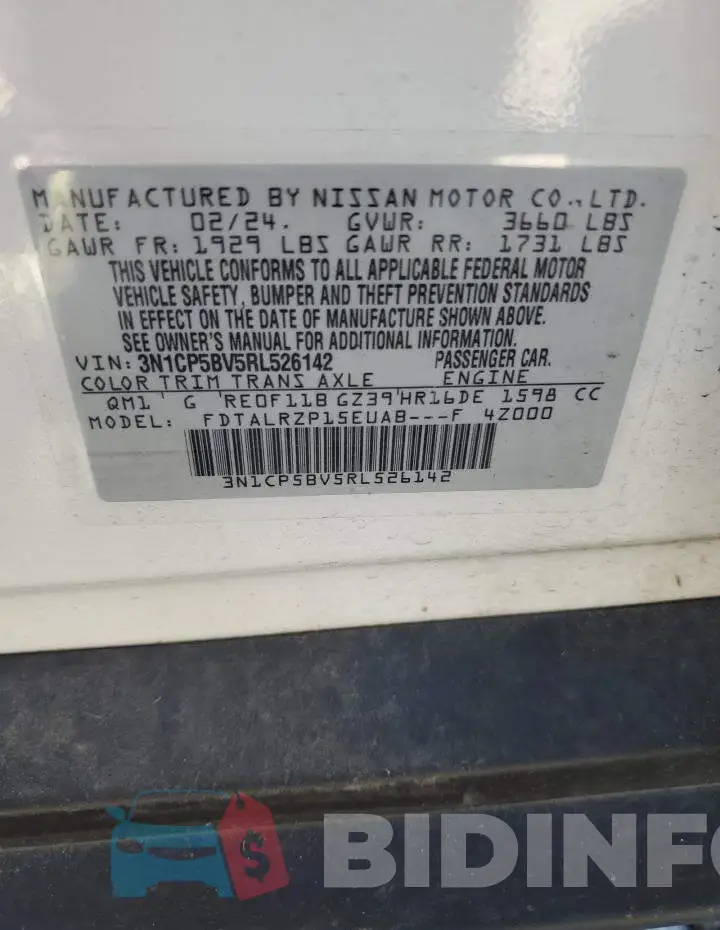 3N1CP5BV5RL526142 Photo# 13