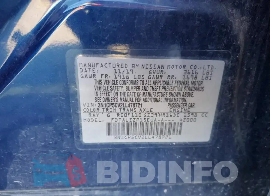 3N1CP5CV2LL478721 Photo# 13