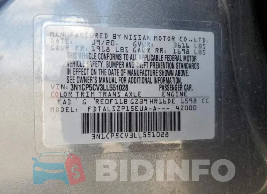 3N1CP5CV3LL551028 Photo# 14