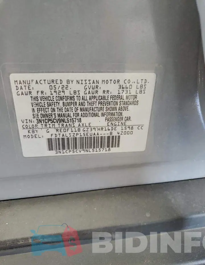 3N1CP5CV9NL515718 Photo# 14
