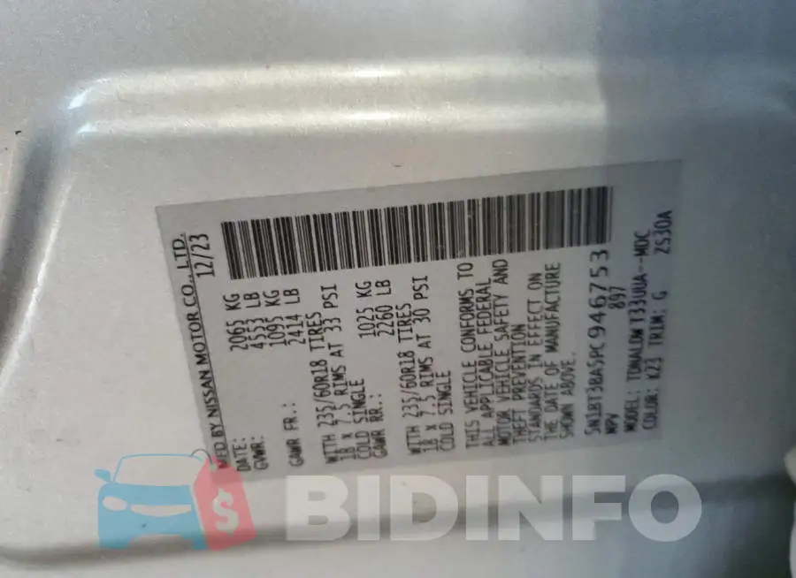 5N1BT3BA5PC946753 Photo# 13