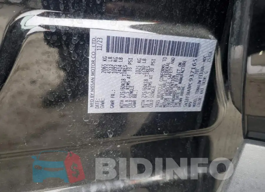 5N1BT3BA9PC937165 Photo# 14