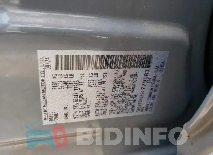 5N1BT3BB3SC779181 Photo# 14
