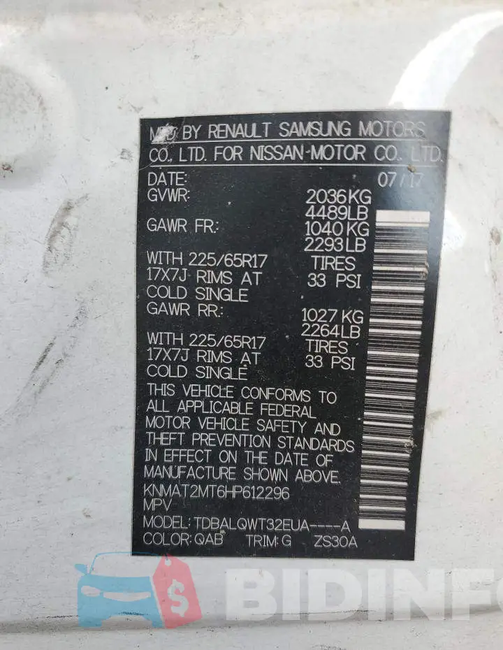 KNMAT2MT6HP612296 Photo# 13