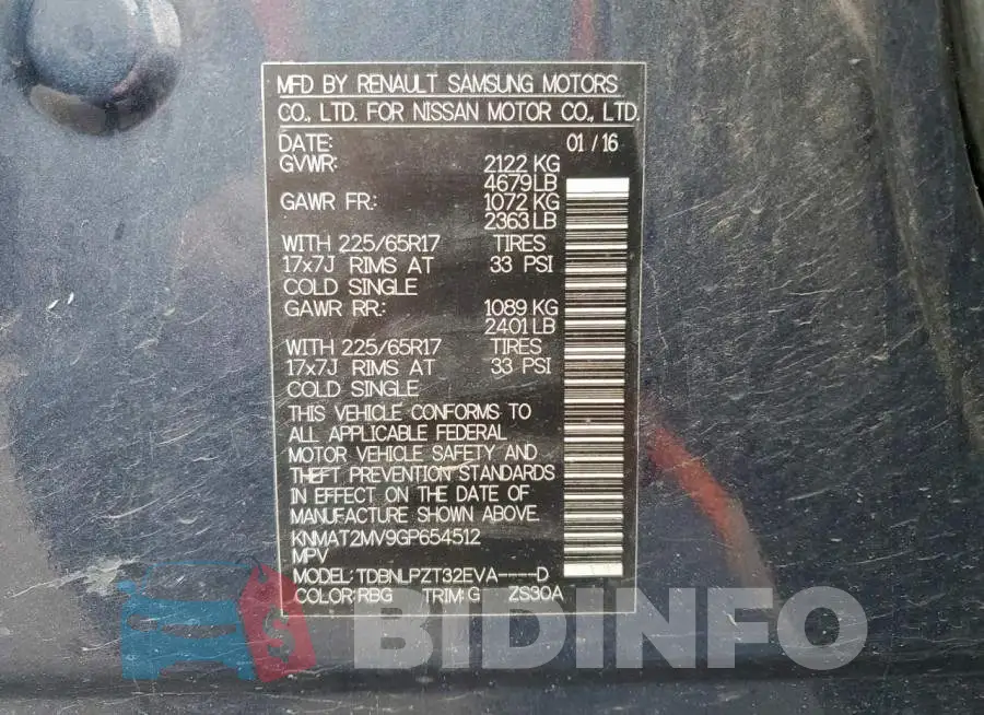 KNMAT2MV9GP654512 Photo# 13