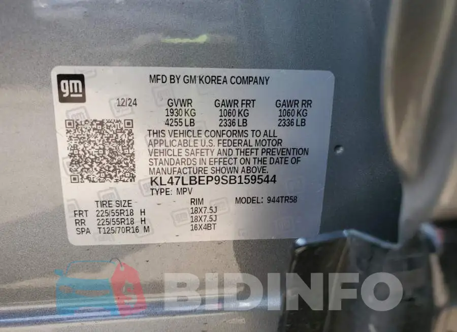 KL47LBEP9SB159544 Photo# 13