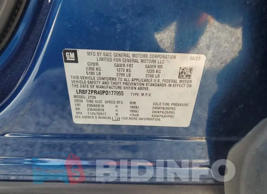LRBFZPR40PD177955 Photo# 14