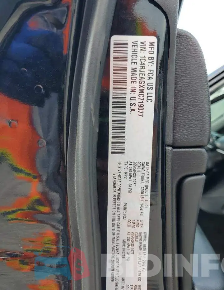 1C4RJEAGXMC719077 Photo# 13
