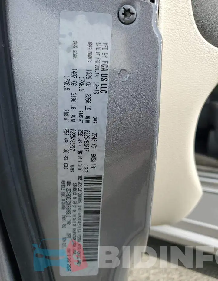 2C4RDGCGXHR606811 Photo# 13