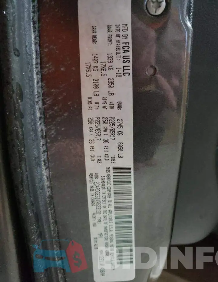 2C4RDGEG1KR623131 Photo# 13