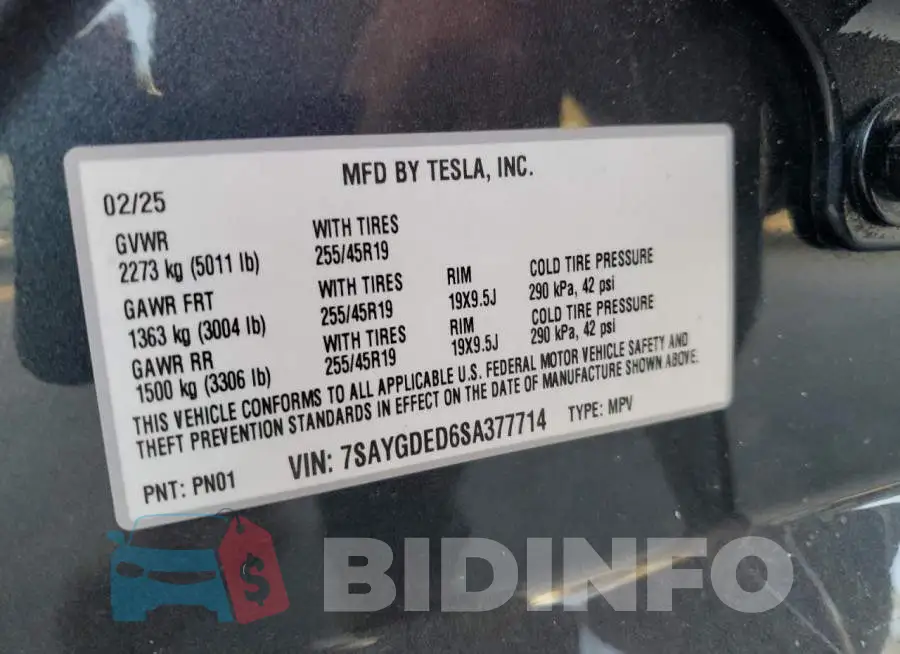 7SAYGDED6SA377714 Photo# 13