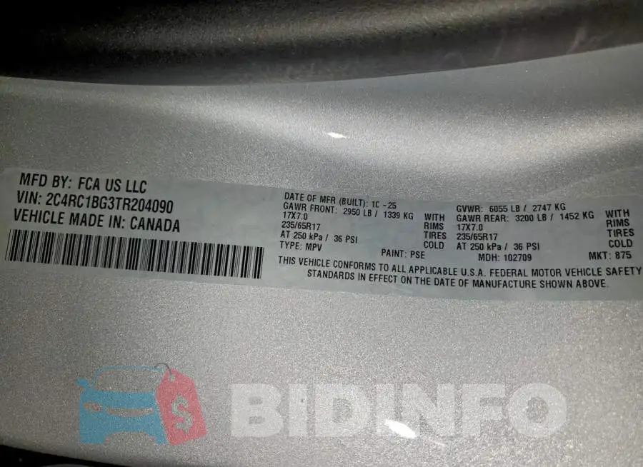 2C4RC1BG3TR204090 Photo# 13