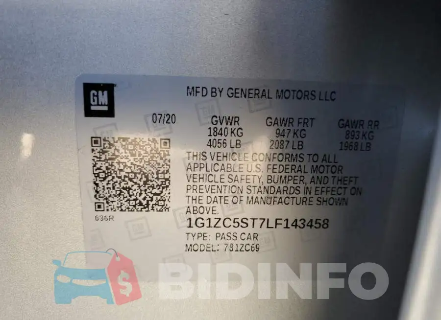 1G1ZC5ST7LF143458 Photo# 12
