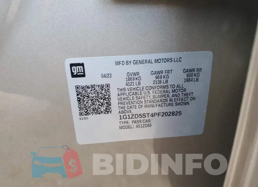 1G1ZD5ST4PF202825 Photo# 12