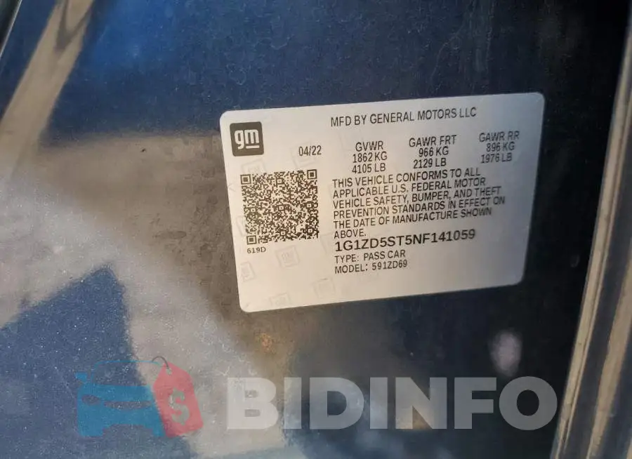 1G1ZD5ST5NF141059 Photo# 12