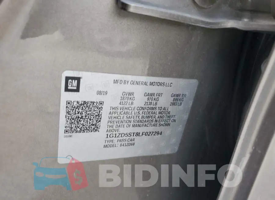1G1ZD5ST8LF027294 Photo# 12